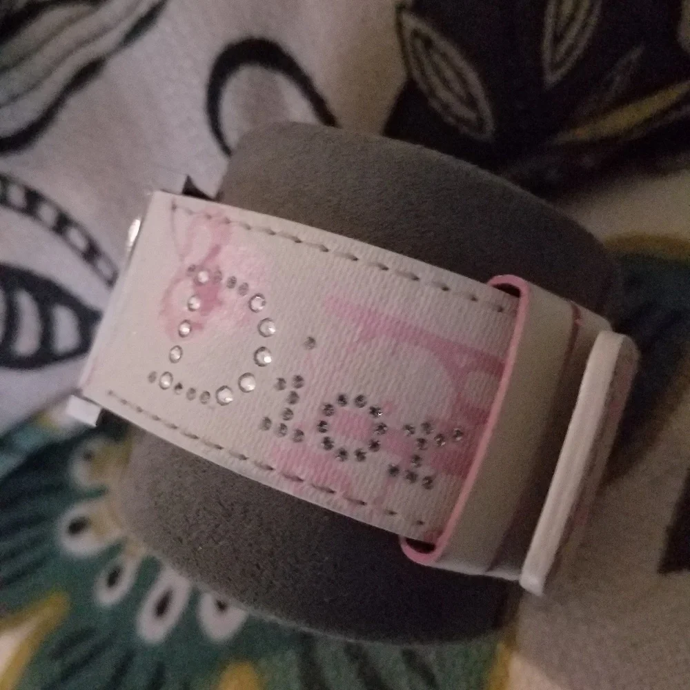 Dior Women's Pink and White Rectangular Dial Watch - Picture 2 of 5